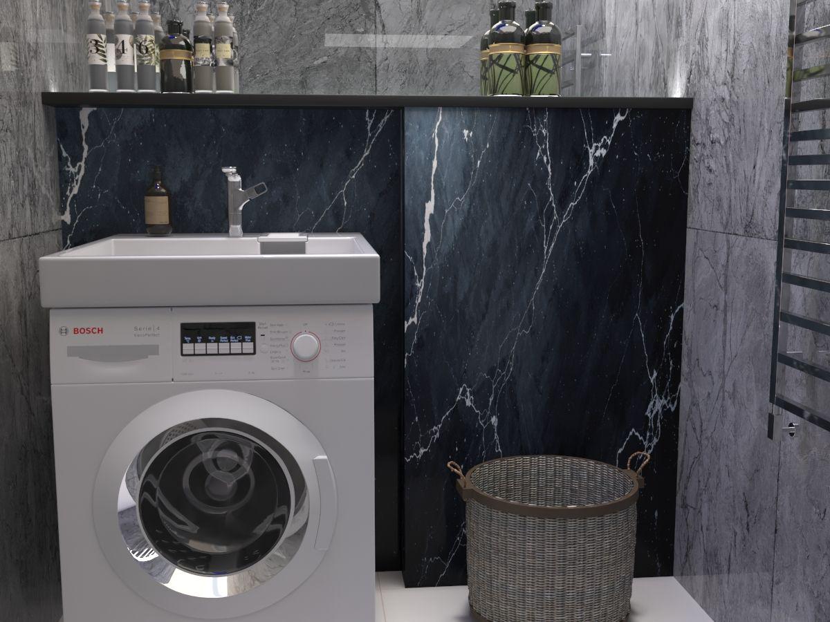 Умывальник на стиральную машину акриловый Redokss San TITAN 60х70 см - фото 2