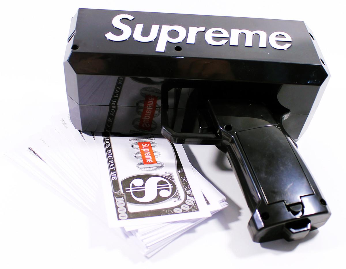 Пістолет для стрільби грошима Supreme Money Gun Чорний (SL8024B)