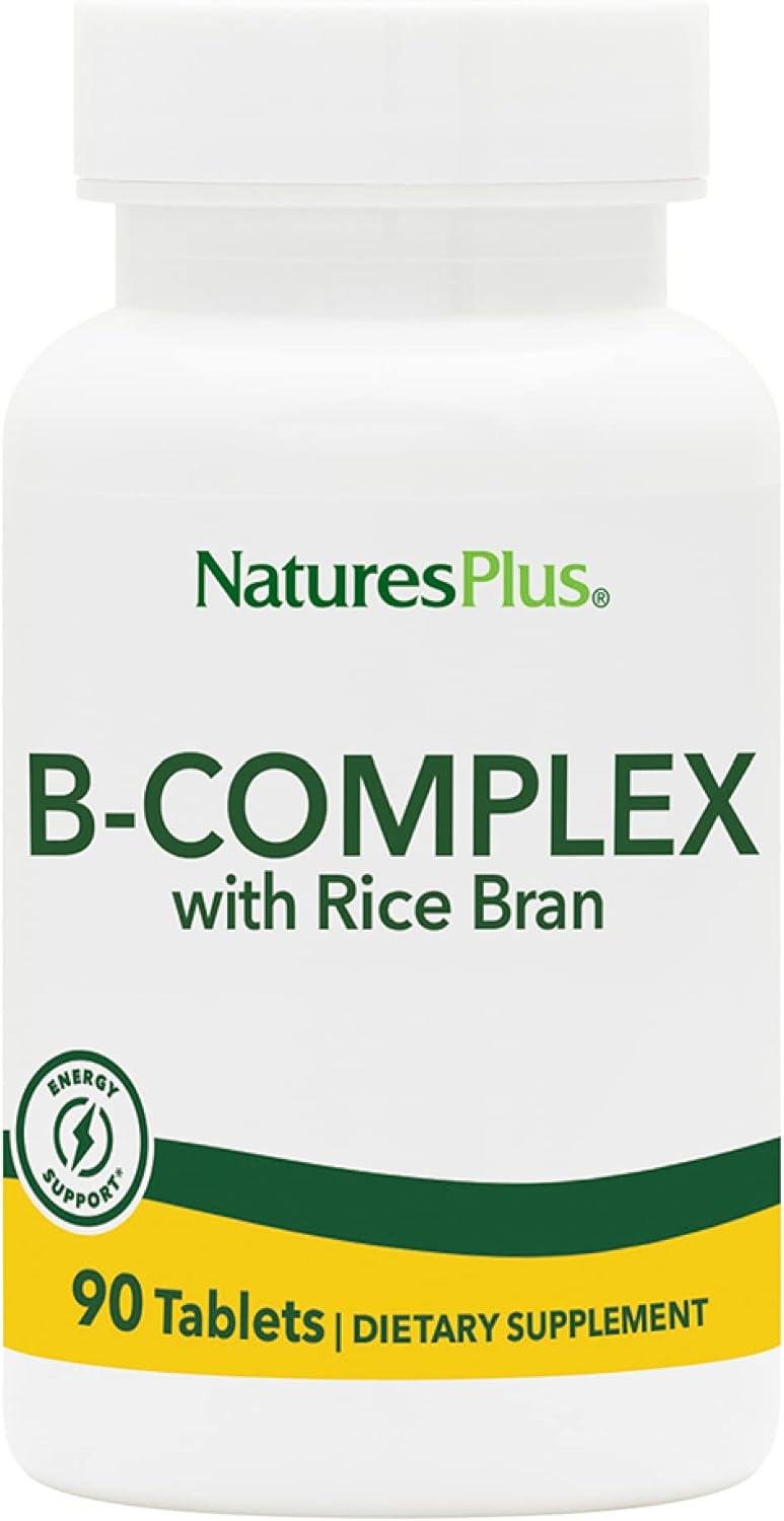 Комплекс витаминов группы В Nature's Plus B-Complex with Rice Bran 90 таблеток