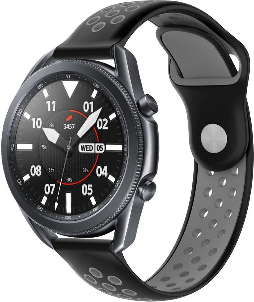 Ремінець Sport для Galaxy Watch 3 45mm 22 мм Black Grey (23044-53) Ремінець Sport для Galaxy Watch 3 45mm 22 мм Black Grey (23044-53)