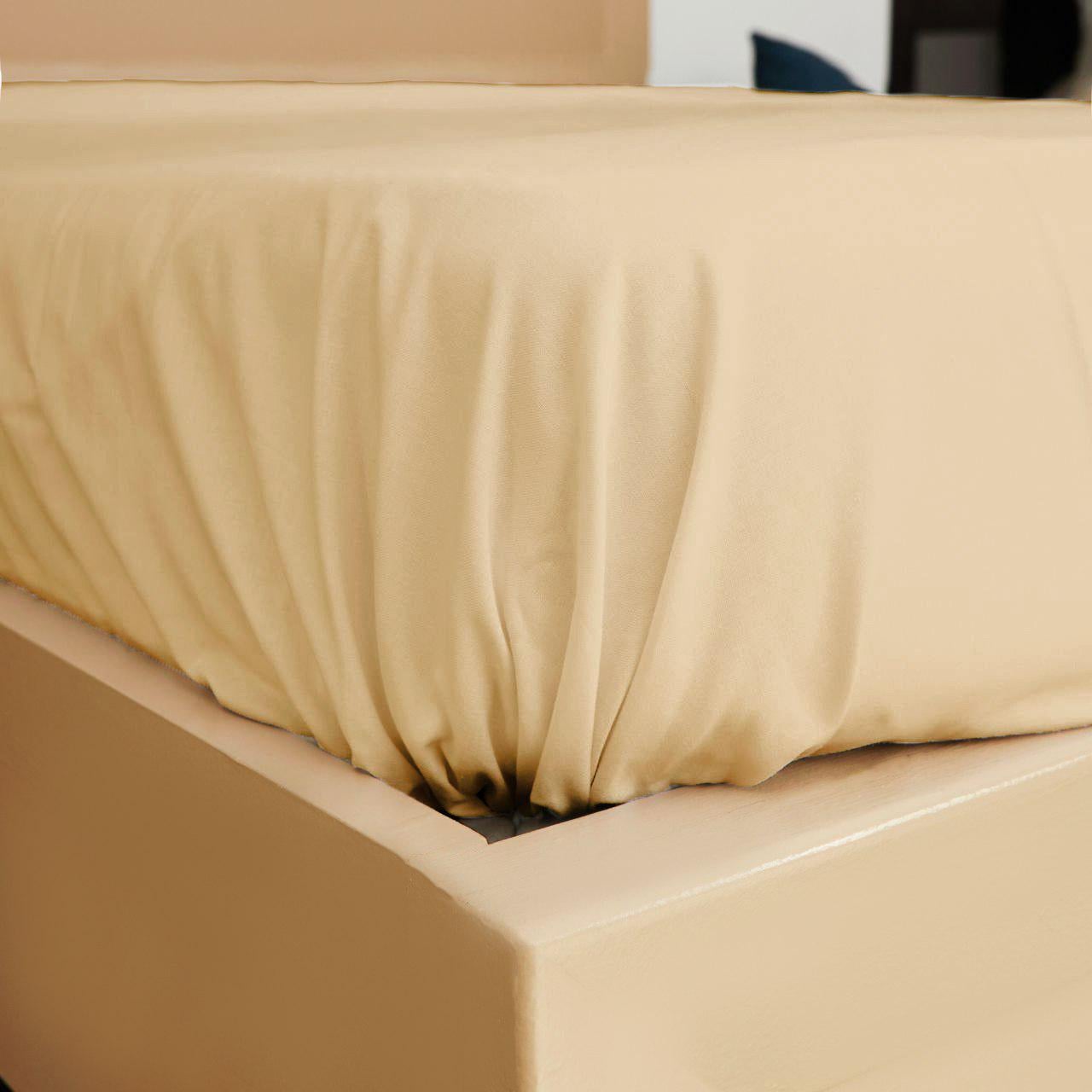 Простынь на резинке бязь 80х160х10 см Creamy (20021063)