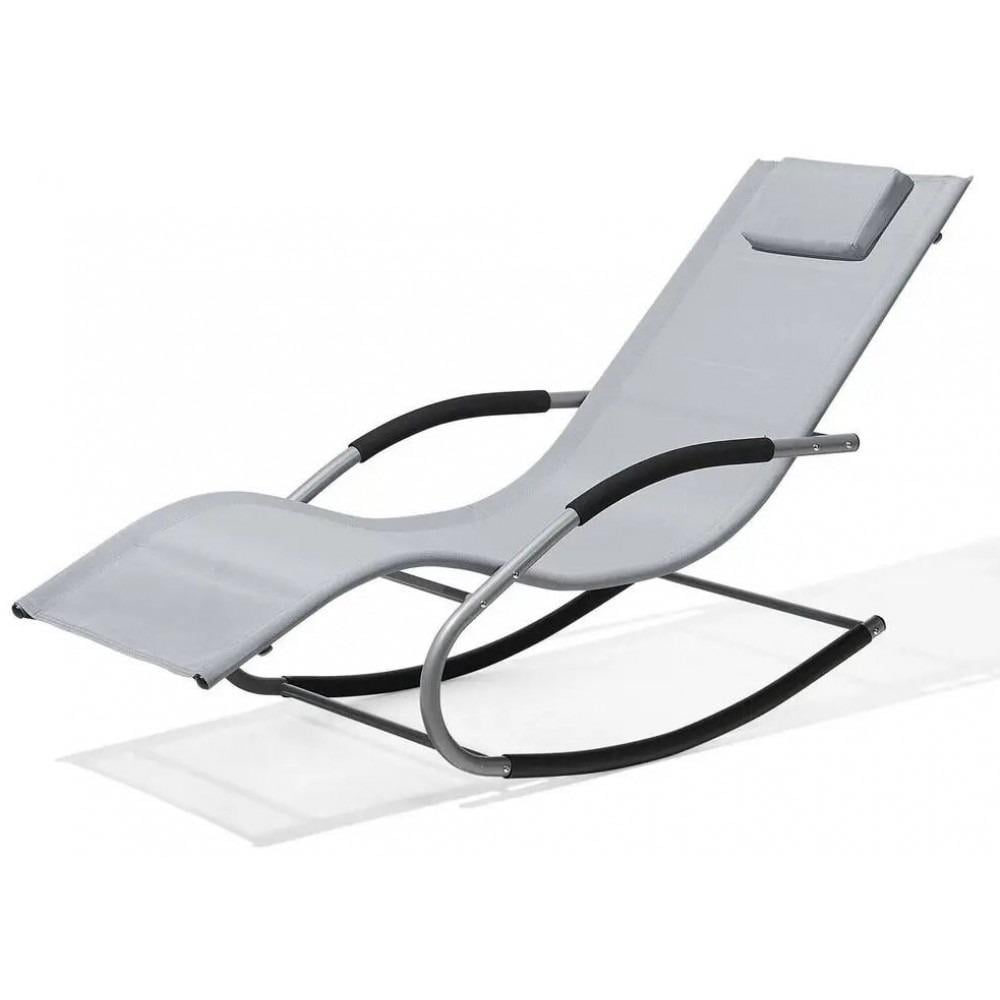 Шезлонг Bonro BG-01 Cерый (42400534_sike_NM) - фото 1 Шезлонг Bonro BG-01 Cерый (42400534_sike_NM) - фото 1