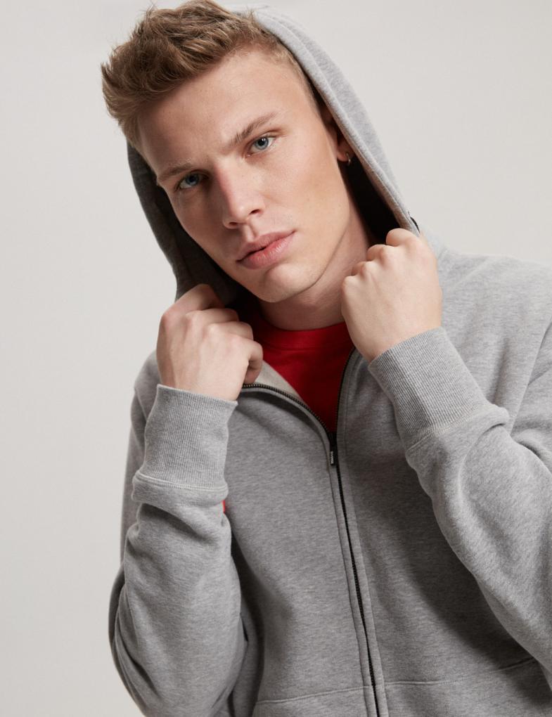 Толстовка чоловіча Diverse EVB HOODY 14 XL Сірий меланж (5902598816504) - фото 4