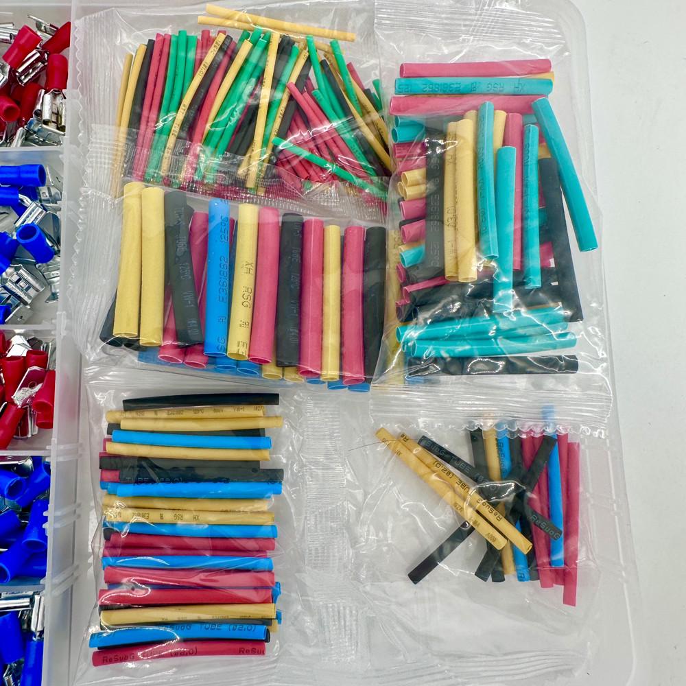 Набір клемів для обтяжки проводів та термоусадки для проводів 678 шт. (2577322095) - фото 4