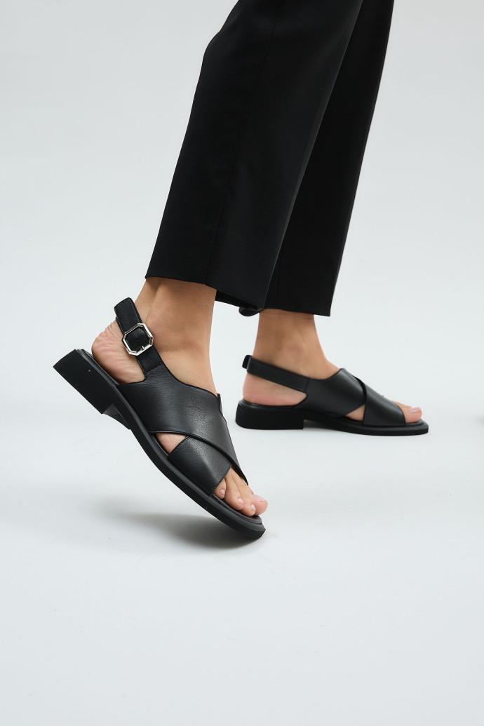 Босоножки женские LONZA кожаные р. 39 Черный (197612) - фото 3 Босоножки женские LONZA кожаные р. 39 Черный (197612) - фото 3