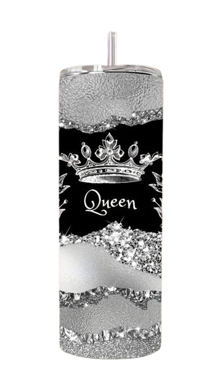 Термочашка з нержавіючої сталі Queen з 3D-рисунком/трубочкою/герметичною кришкою 600 мл Чорний/Сріблястий (2663086169) - фото 1 Термочашка з нержавіючої сталі Queen з 3D-рисунком/трубочкою/герметичною кришкою 600 мл Чорний/Сріблястий (2663086169) - фото 1