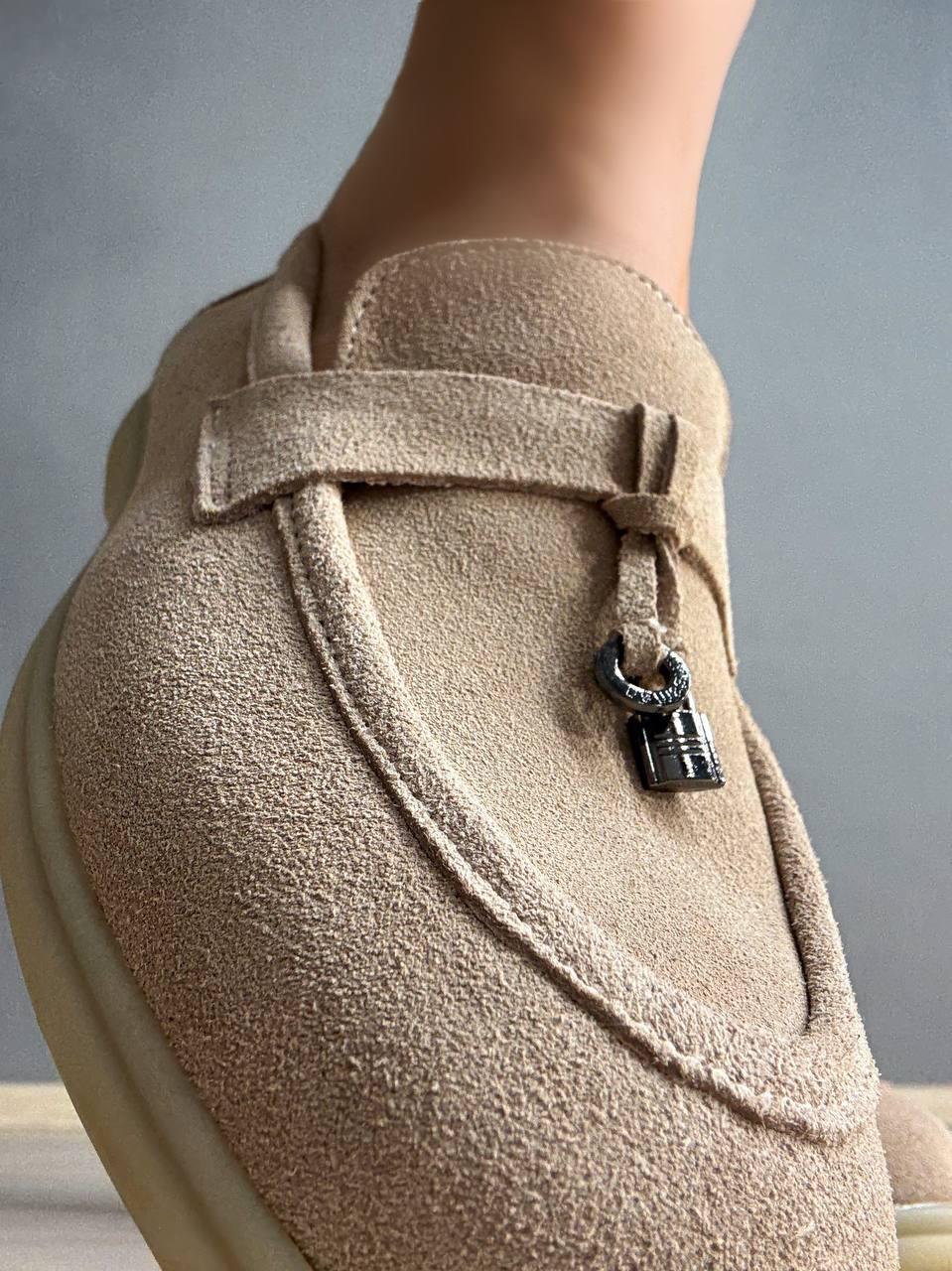 Туфли женские Hengji 336-5 замшевые лоферы с фурнитурой р. 40 25,5 см Бежевый - фото 6 Туфли женские Hengji 336-5 замшевые лоферы с фурнитурой р. 40 25,5 см Бежевый - фото 6