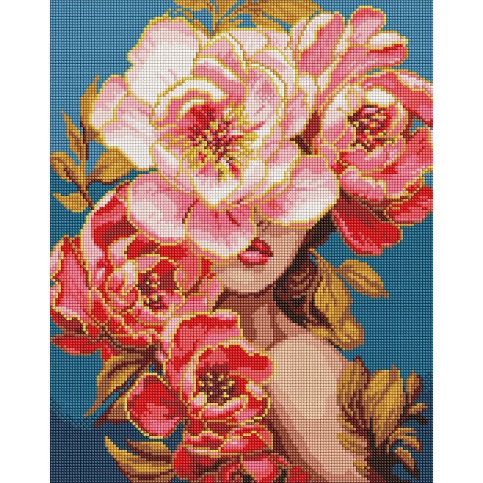 Алмазная мозаика Ideyka Цветущая грация 40x50 см (AMO8004)