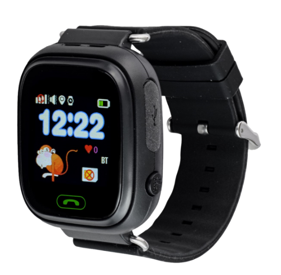 Смарт часы для детей Smart Watch Q90 GPS Черный (MD-12451)