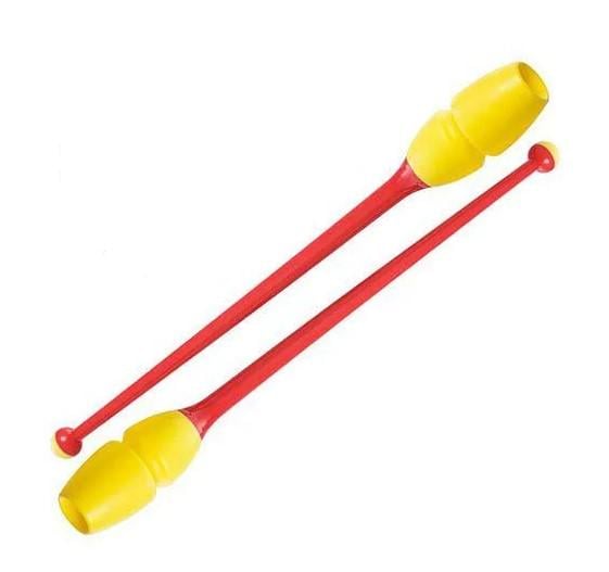 Булави для художньої гімнастики C-0964 Червоно-жовтий (60508004)