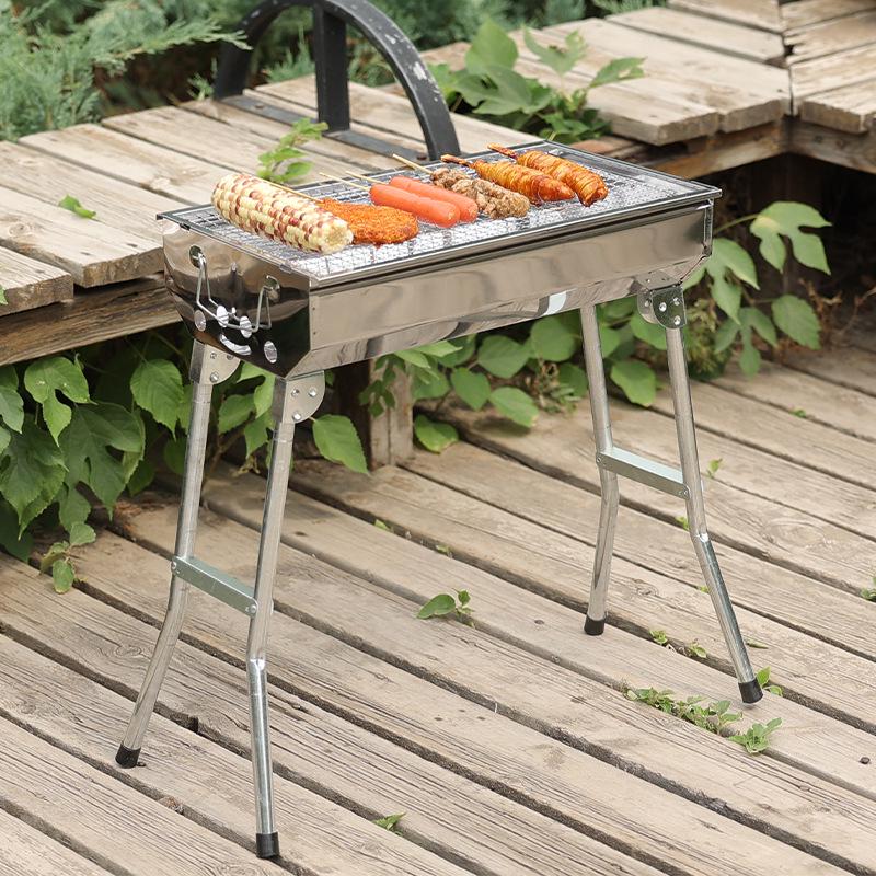 Мангал переносной BARBECUE TRAY 882 CA-11 с решеткой - фото 5