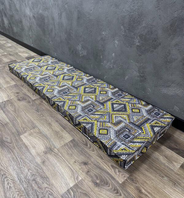 Матрас Comfort Home на подоконник/каркасы/поддоны/садовая мебель 160х40х10 см Labirint yellow
