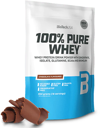 Протеин BioTechUSA 100% Pure Whey 454 g 16 servings Chocolate - фото 2