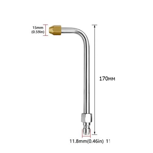 Насадка угловая для моек высокого давления быстросъемная 90° 170 мм 1/4" (928143) - фото 2 Насадка угловая для моек высокого давления быстросъемная 90° 170 мм 1/4" (928143) - фото 2