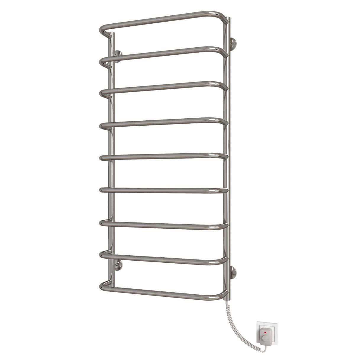 Полотенцесушитель электрический Deffi Стандарт П9 EF16 правое подключение нержавеющая сталь 500х1100 мм Хром (C.SS.110.50.9.E.C.R.5)