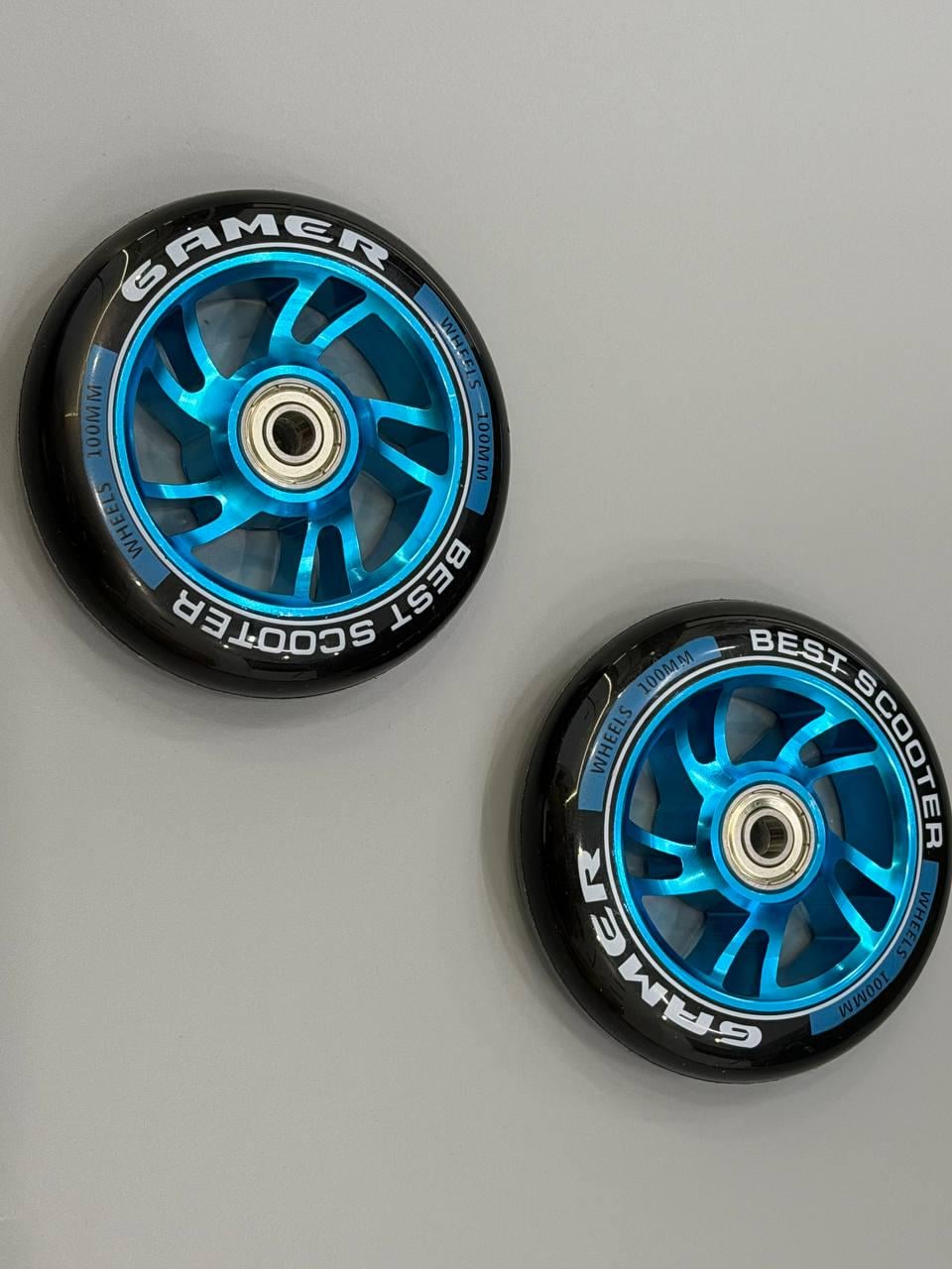 Колесики для трюкового самоката Best Scooter PU 100 мм 2 шт. Синий (WH-5288/100)