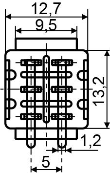 Тумблер АСКО-Укрем MTS-203 ON-OFF-ON 4NO 3А 250 V 3 положения 6 контактов с фиксацией (A0140060018) - фото 4