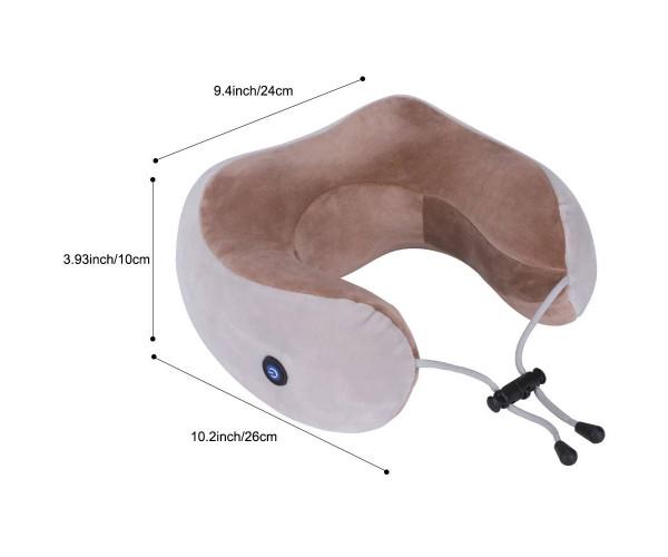Электрический массажер подушка для шеи U-Shaped Massage Pillow (234) - фото 3