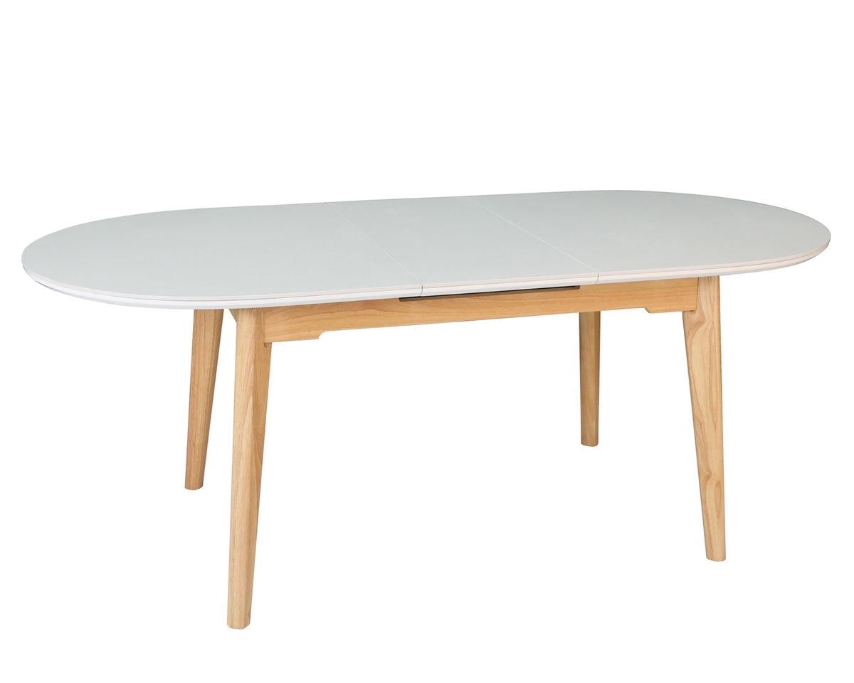 Обідній стіл розкладний ALBERTO CERAMIC Intarsio 200х90 см Бежевий матовий/Дерево - фото 3