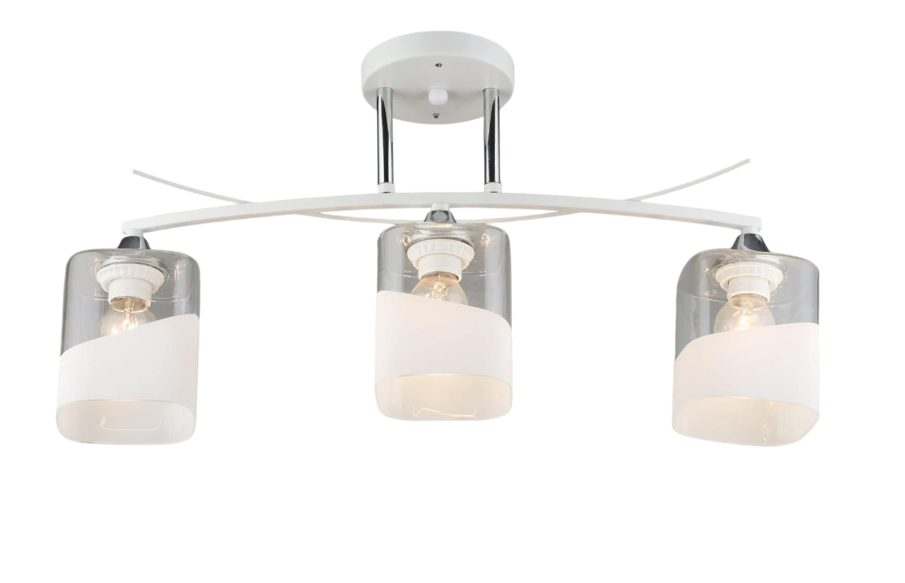 Люстра на три плафона K2258/3 Белый/Хром