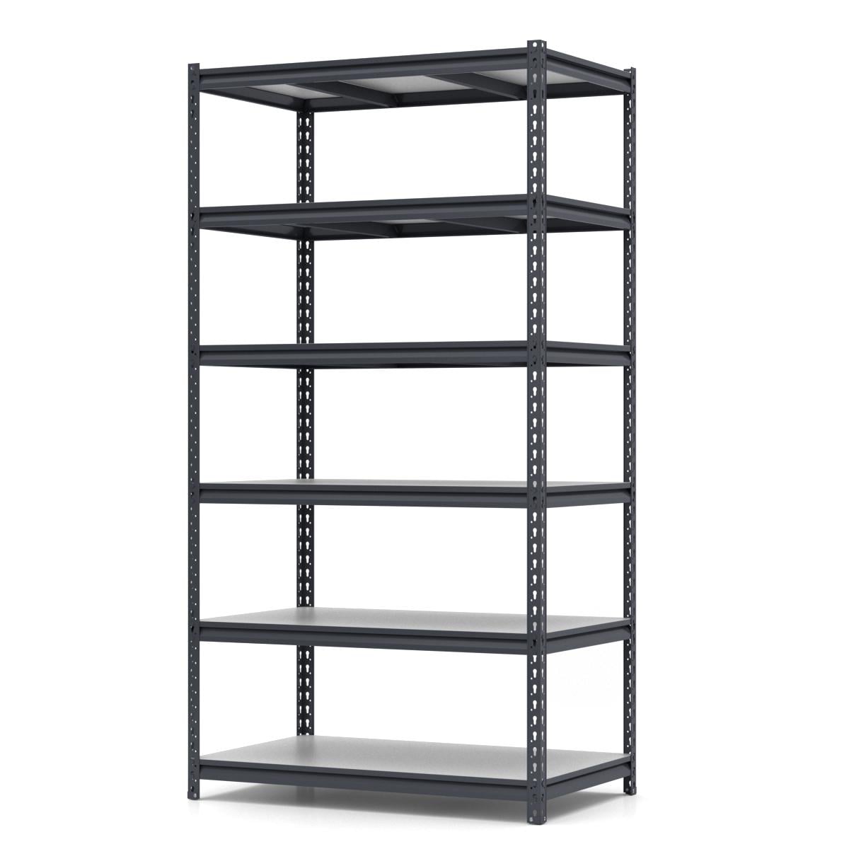 Стеллаж PIN Strong металлический покрашенный 6 полок из ламинированного ДСП 2500х960х700 мм