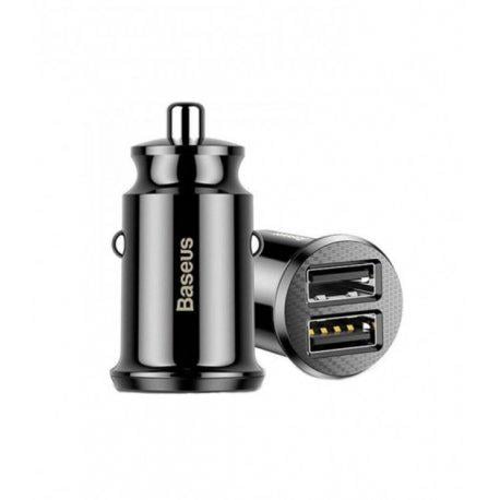 Зарядний пристрій автомобільний автомобільний BASEUS Grain Car Charger 3,1A Black (CCALL-ML01)