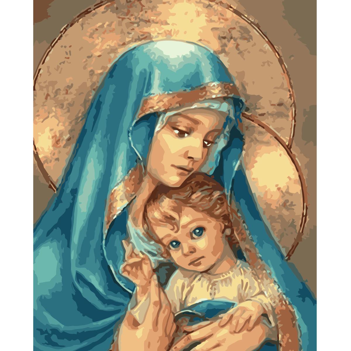 Картина по номерам Strateg Богородица 40x50 см (VA-1390)