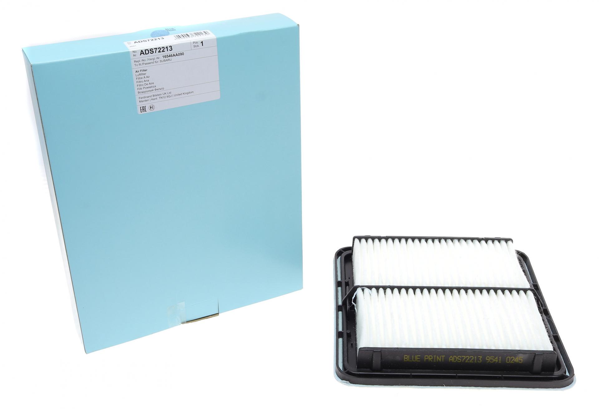 Фильтр воздушный BLUE PRINT для Subaru Forester/Impreza/Legacy 1,6-3,6i 03- (ADS72213)