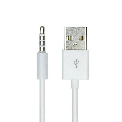 Кабель Value S1010 аудио USB для iPod Shuffle Jack 3,5 мм M 4 pin - USB AM 1 м Белый (561862) - фото 1