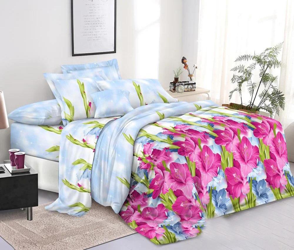 Комплект постельного белья MirSon 15-0194 Ragusa полуторный евро с 2-я пододеяльниками микросатин Premium 160x220 см (2200002958851)