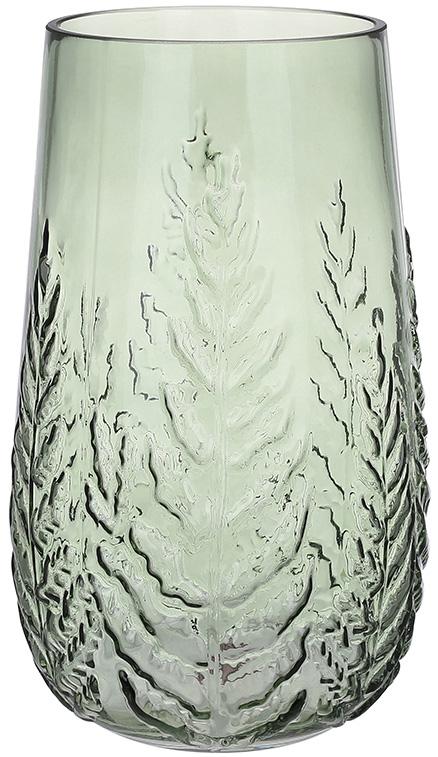 Ваза для цветов стеклянная Leaf 13,5х26 см Зеленый