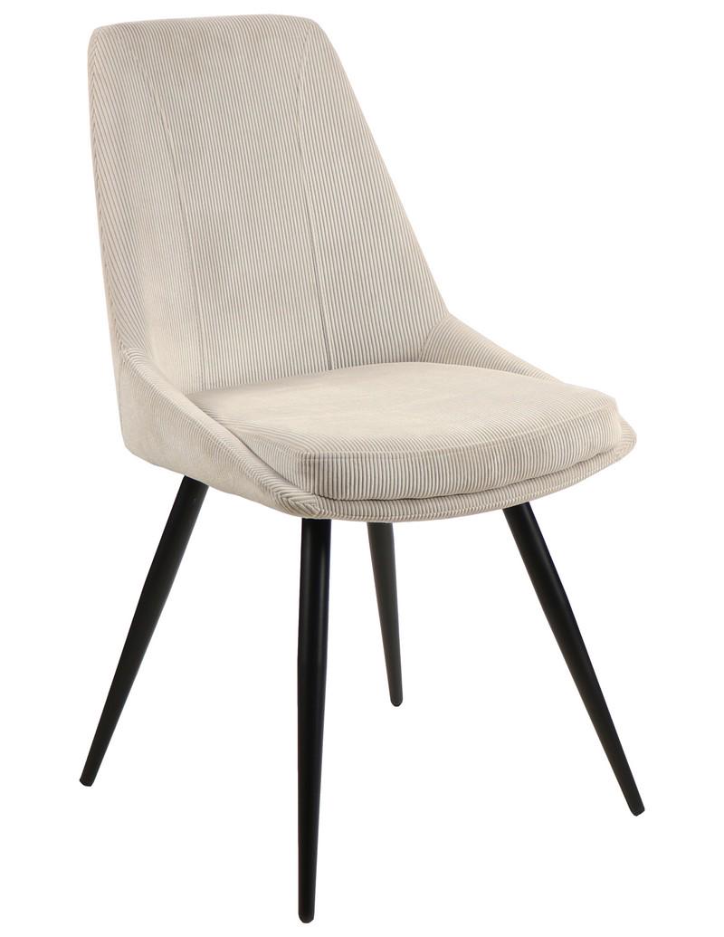 Стул для кухни Vetro Mebel M-72 металл/ткань вельвет рубчик Черный