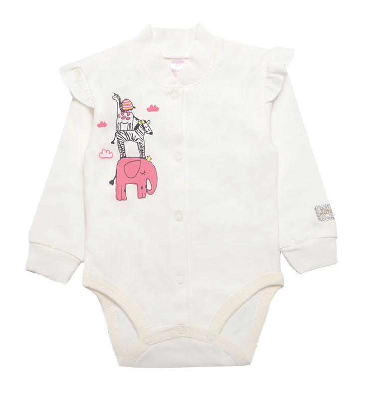 Боді дитяче бавовняне для дівчинки на кнопках Gabbi BD-19-29-1 Друзі 62 см Молочний (11796) Боді дитяче бавовняне для дівчинки на кнопках Gabbi BD-19-29-1 Друзі 62 см Молочний (11796)