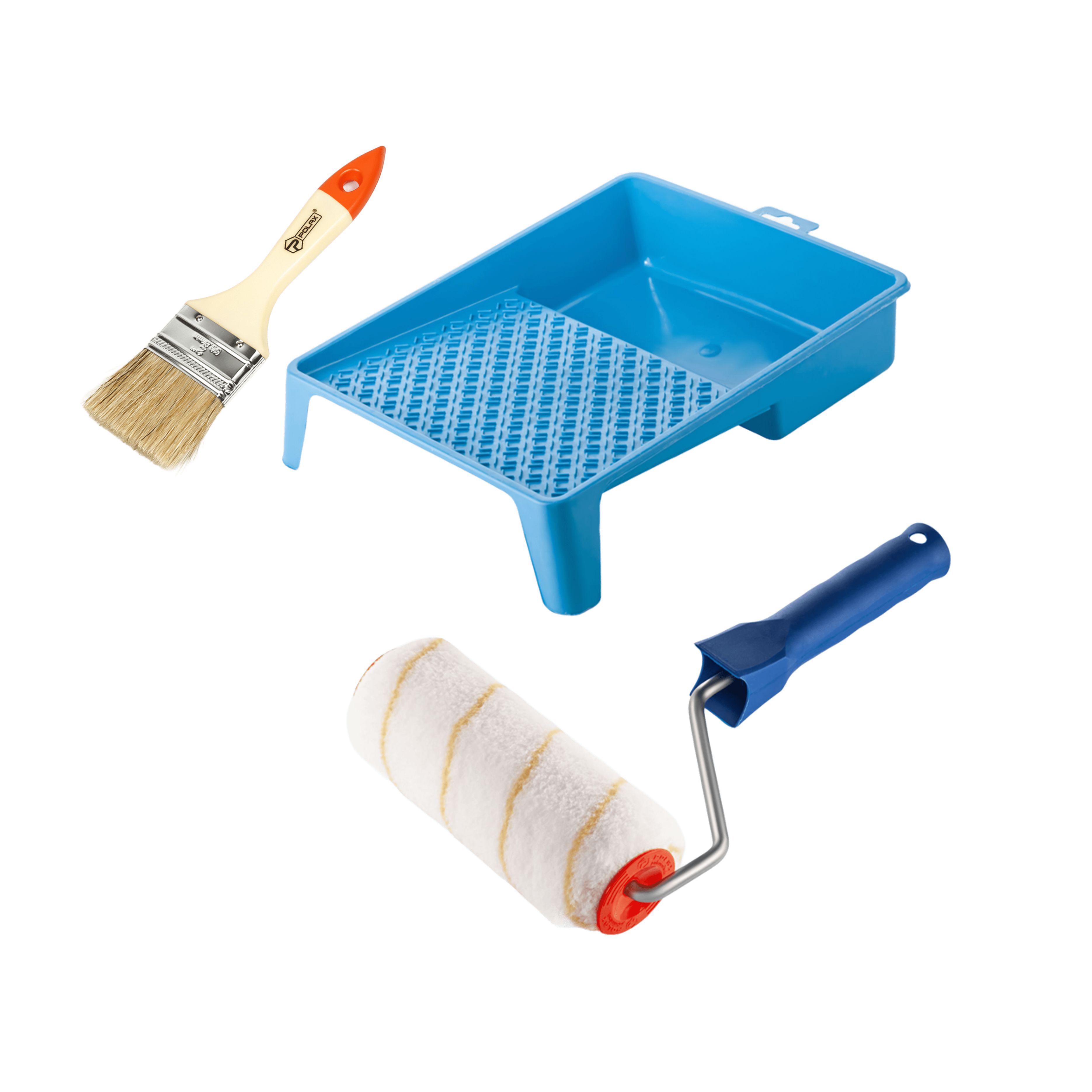 Валик Стандарт Гирпаинт 180х48 мм с ручкой/ванночка и кисточка (770-260)