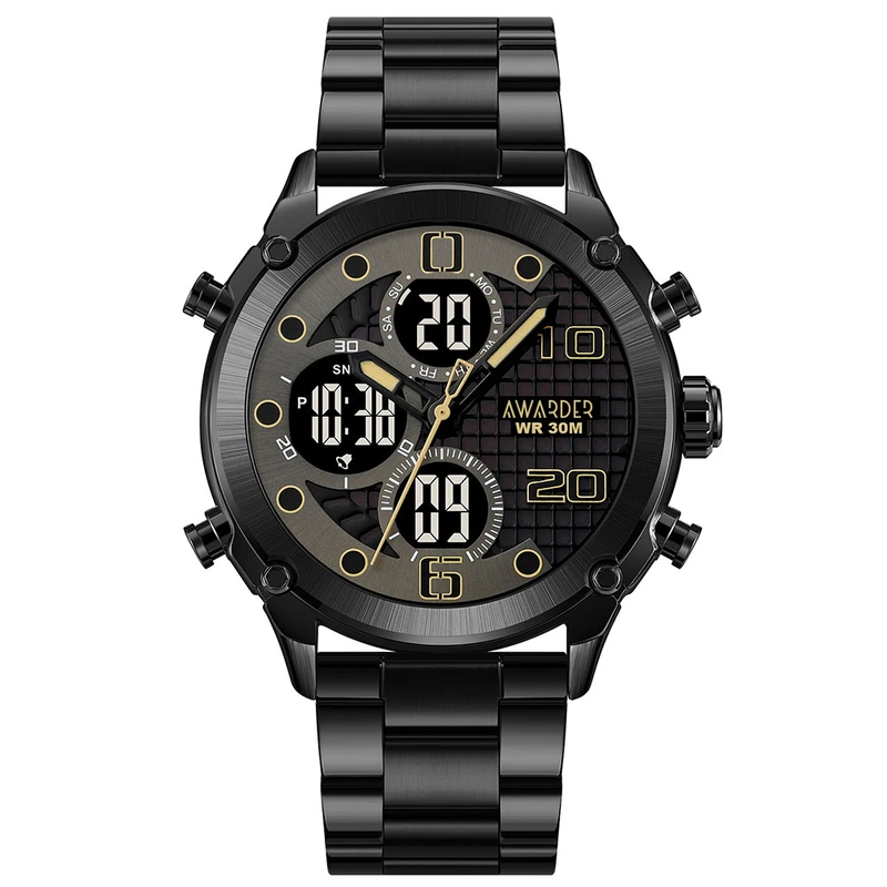 Наручний годинник Awarder 017 Black Steel