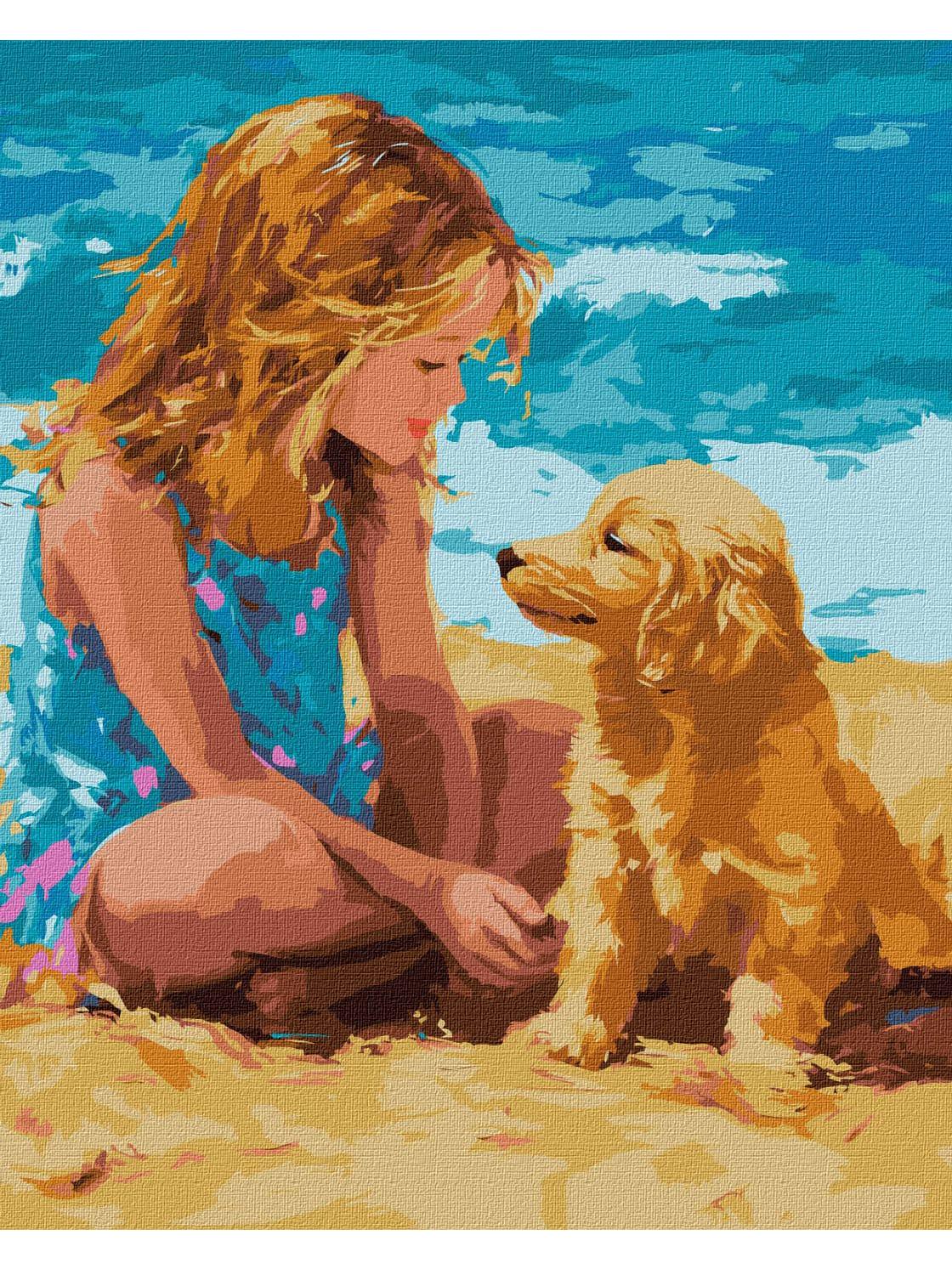 Картина за номерами Ideyka Друг дитинства 40х50 см (KHO8491)