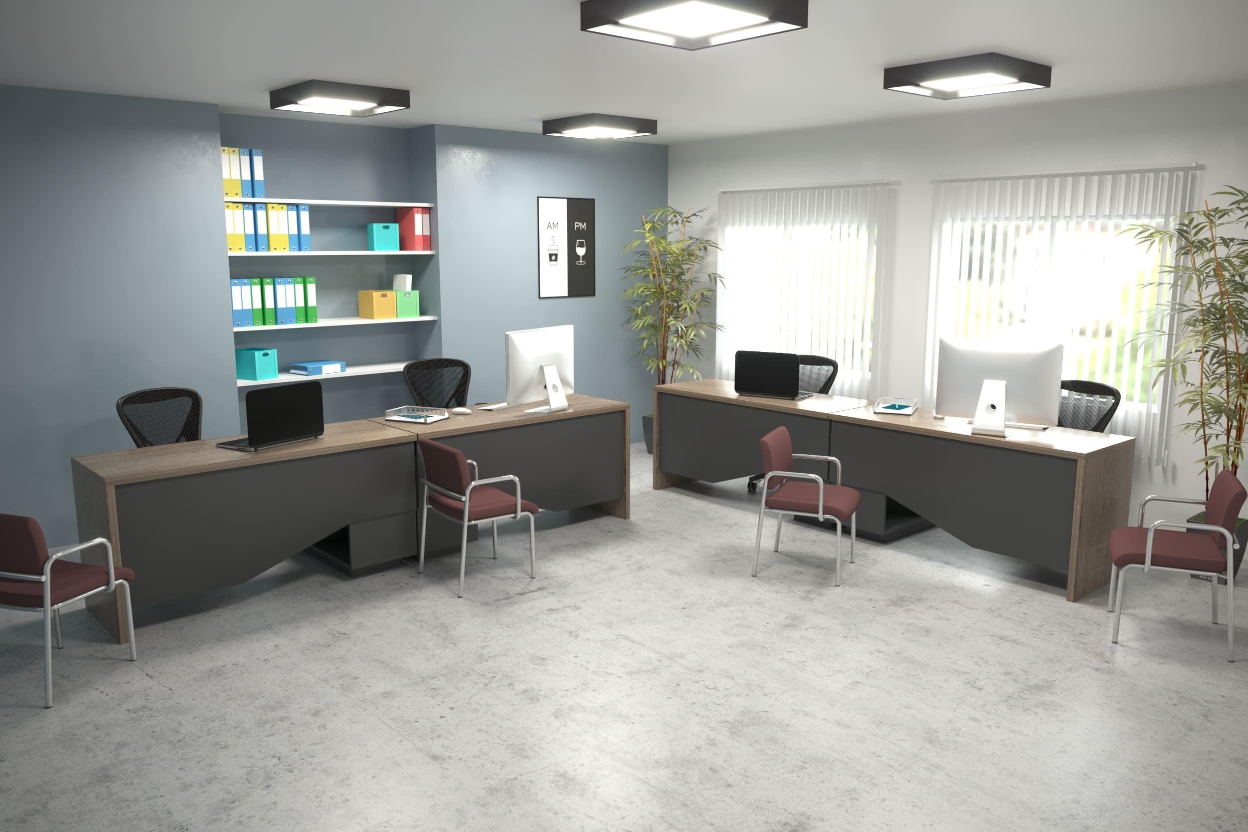 Стіл комп'ютерний кутовий Intarsio Connect 3 157x112x62 см Дуб сонома трюфель/Антрацит (CONNECT3_L) - фото 5 Стіл комп'ютерний кутовий Intarsio Connect 3 157x112x62 см Дуб сонома трюфель/Антрацит (CONNECT3_L) - фото 5