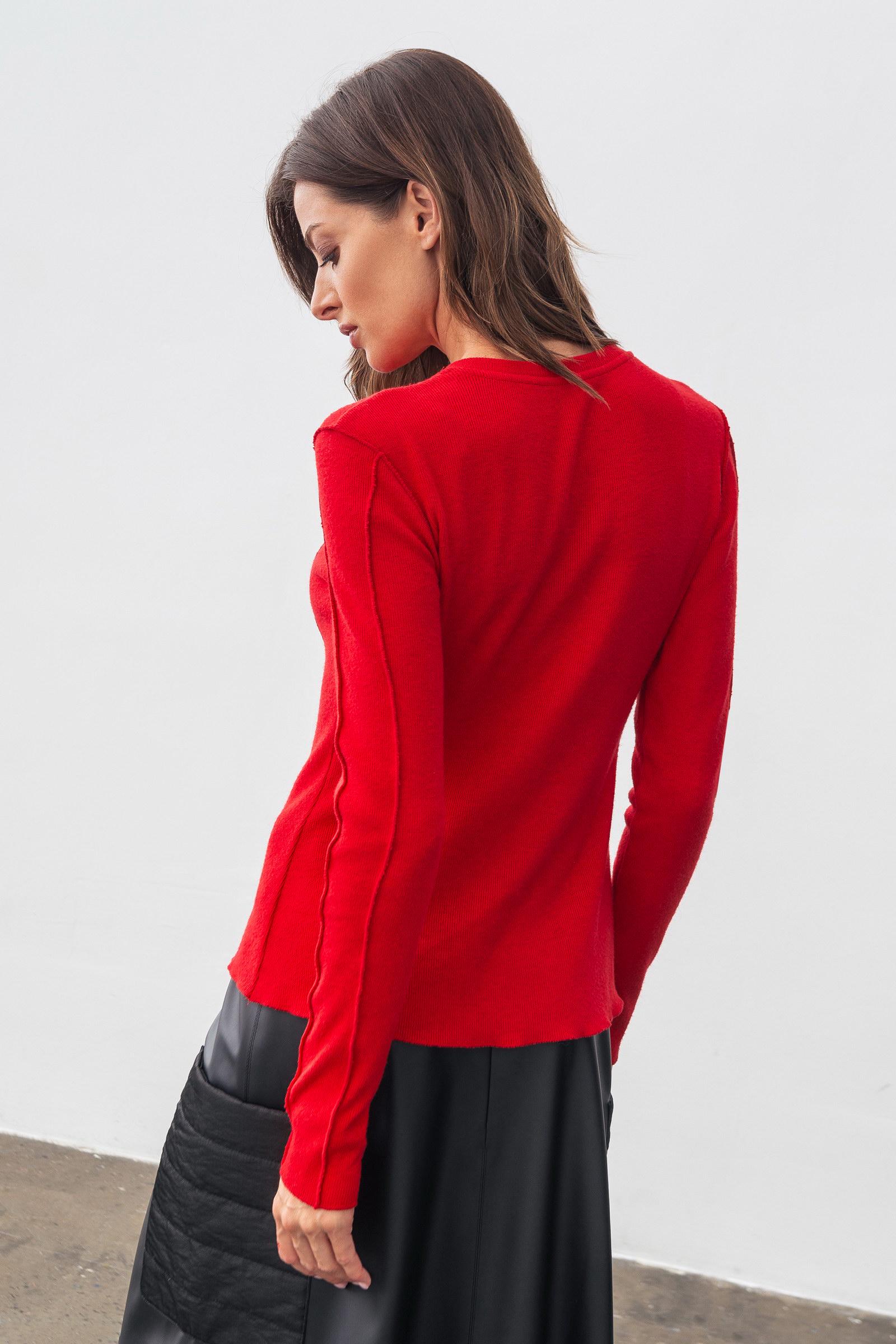 Джемпер Lesia Фенти р. 52 Красный (149170000) - фото 3 Джемпер Lesia Фенти р. 52 Красный (149170000) - фото 3