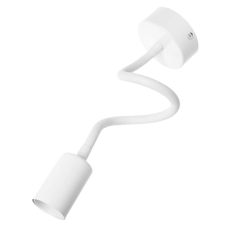 Бра в стиле лофт Anykind с гибкой трубкой без плафона Белый - фото 1 Бра в стиле лофт Anykind с гибкой трубкой без плафона Белый - фото 1