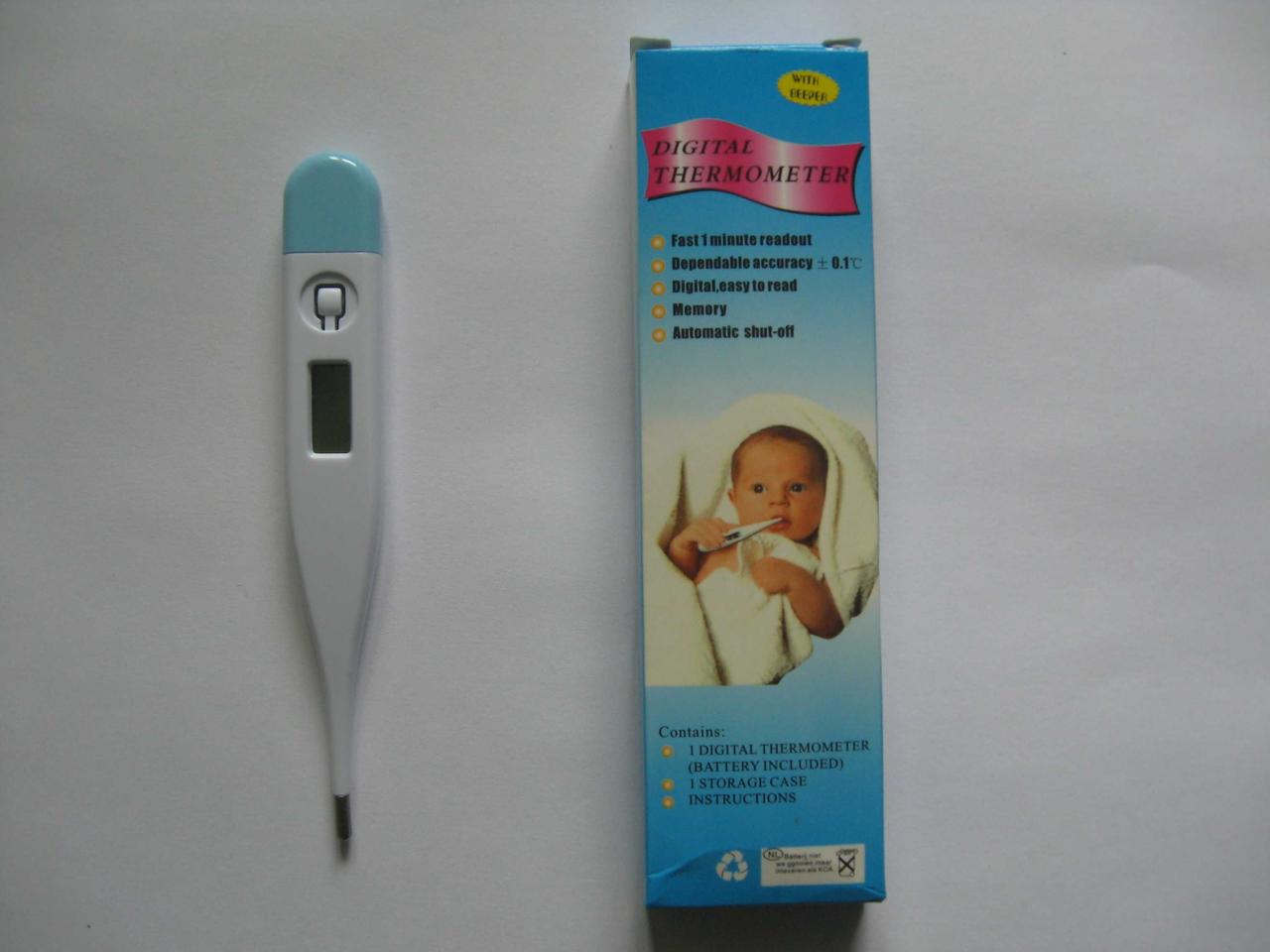 Термометр детский Digital Thermometer с батарейкой (2398) - фото 3