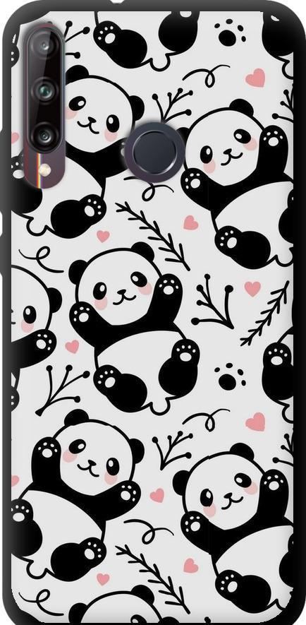 Чехол на Huawei P40 Lite E Панды (4318b-1875-42517)
