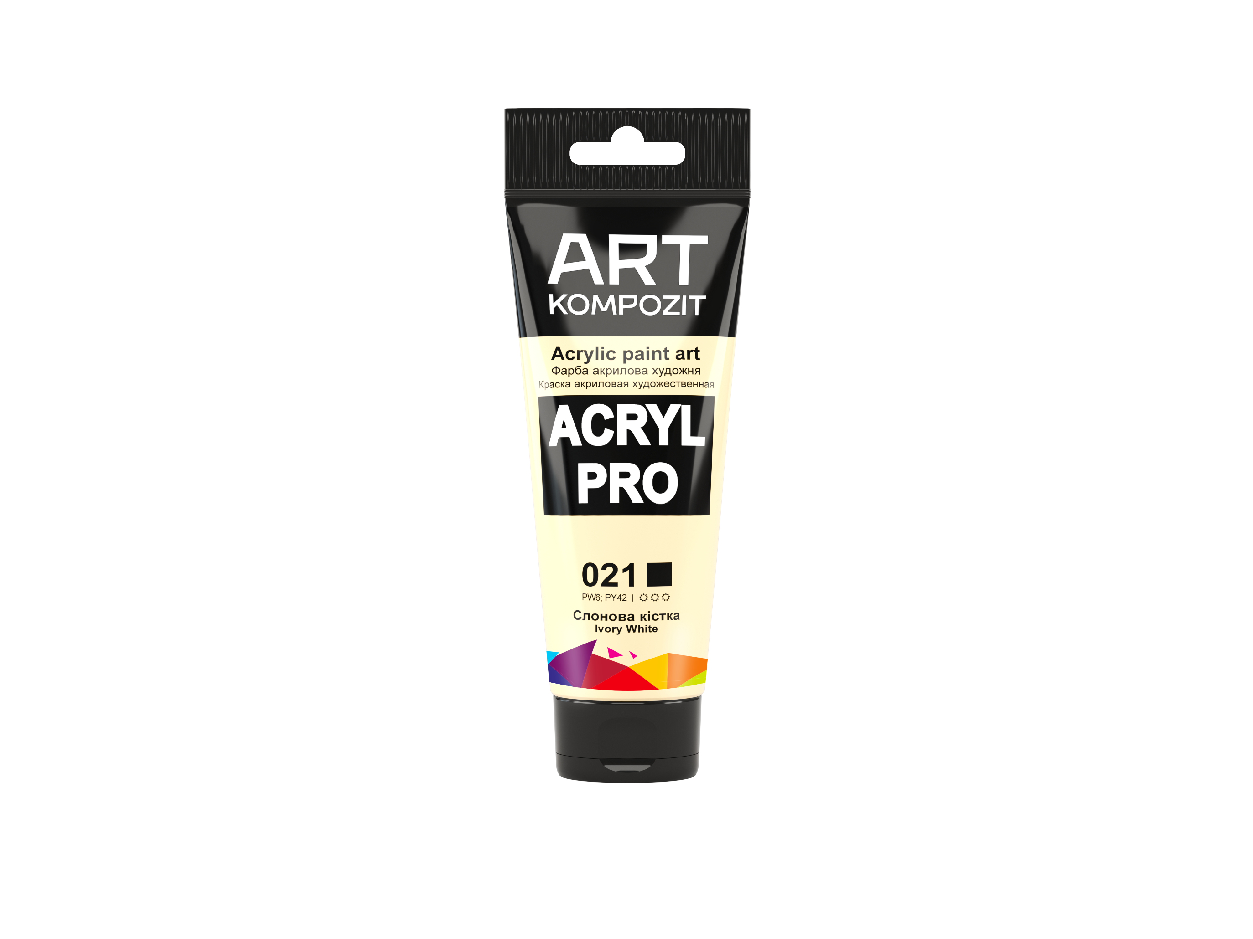 Краска художественная ART Kompozit Acryl PRO 021 Туба 0,75 мл Слоновая кость