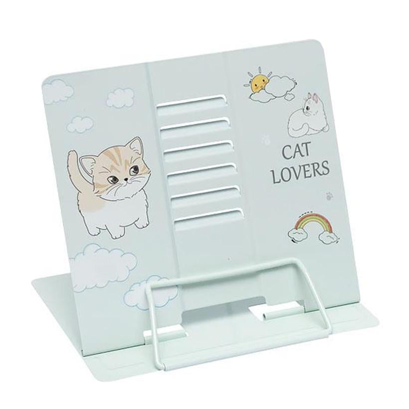 Подставка для книг металлическая Bambi Cat lovers Голубой (KP-406-B-64)