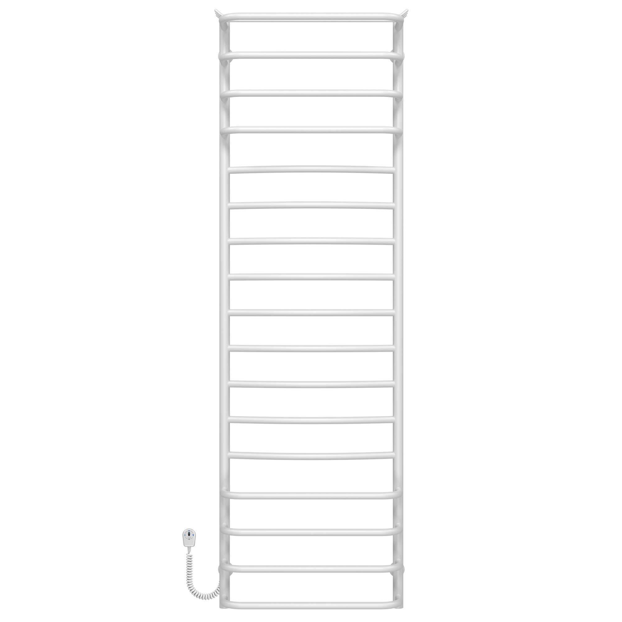Полотенцесушитель электрический Deffi Юность П17 EF16 нержавеющая сталь 500х1700 мм Белый (C.YU.170.50.17.EWL5)