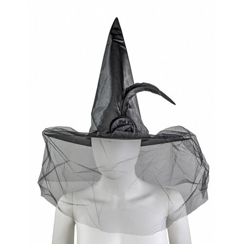 Капелюх ковпак чаклунка (12-5BLK) Капелюх ковпак чаклунка (12-5BLK)