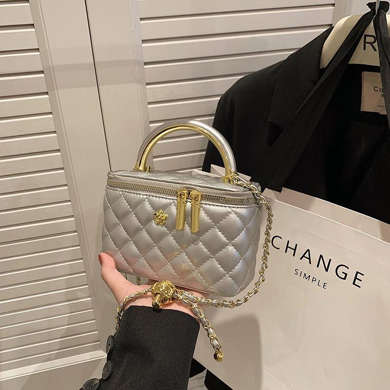 Женская сумка-косметичка 10661 Vanity Bag Серебристый (29472083)