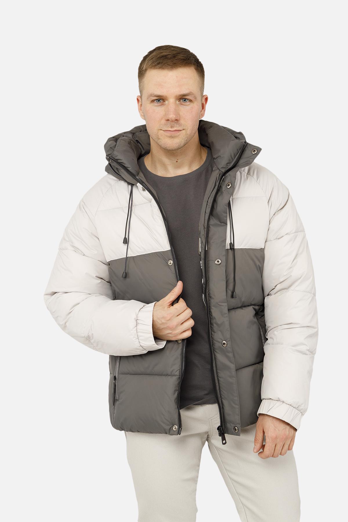 Куртка чоловіча ЦБ-00254611 р. 54 Сірий (28422242)