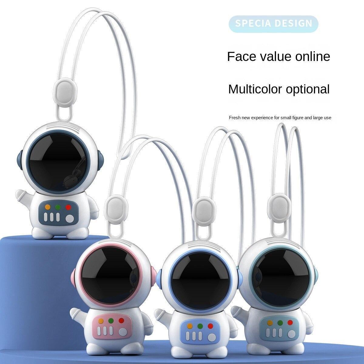 Вентилятор на шею безлопастной Good Idea Астронавт USB зарядка Белый (212454Ю) - фото 3