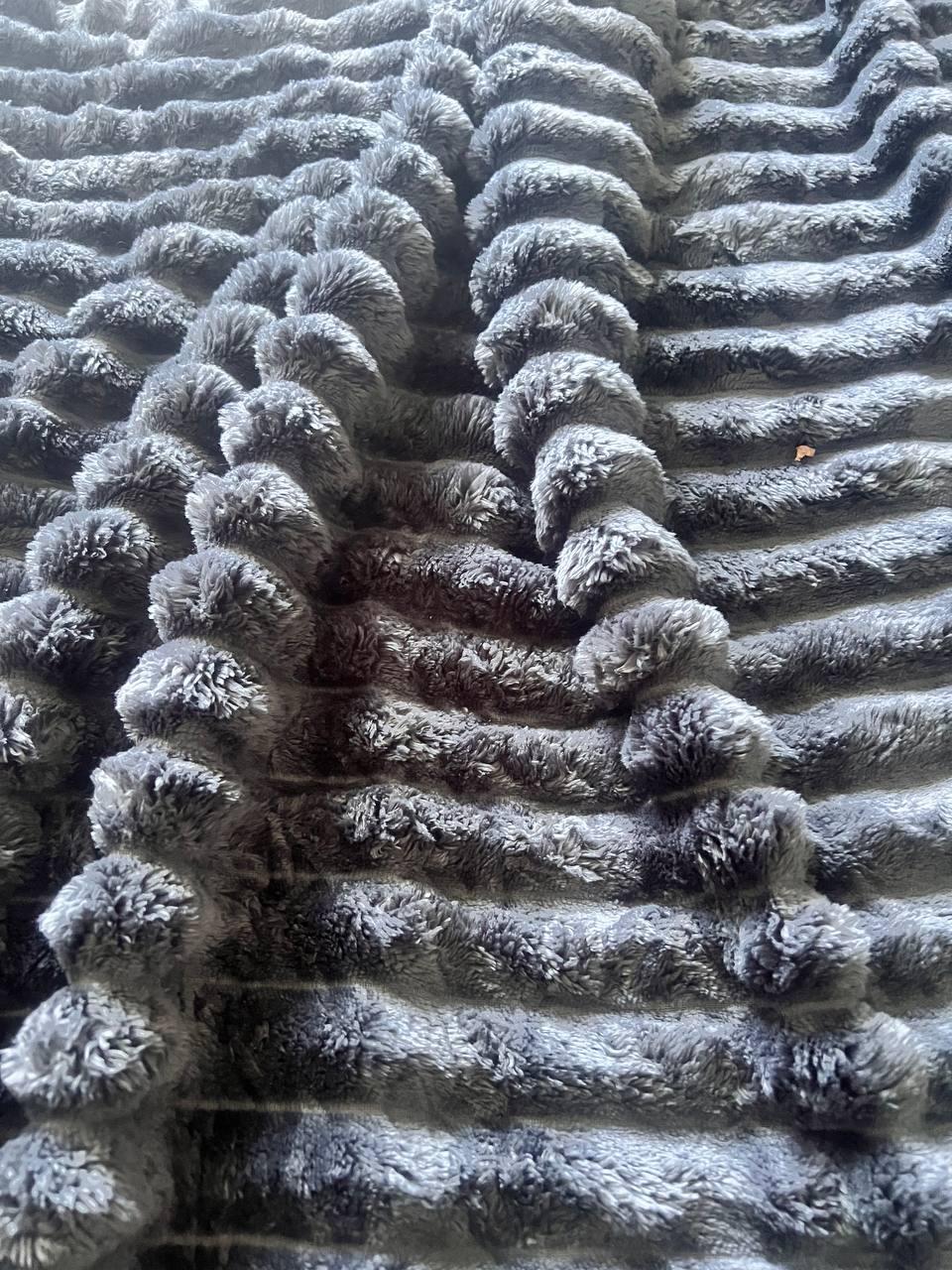 Плед смужка 200х230 см Графіт (Д-Am-sharp-007-04) - фото 3 Плед смужка 200х230 см Графіт (Д-Am-sharp-007-04) - фото 3