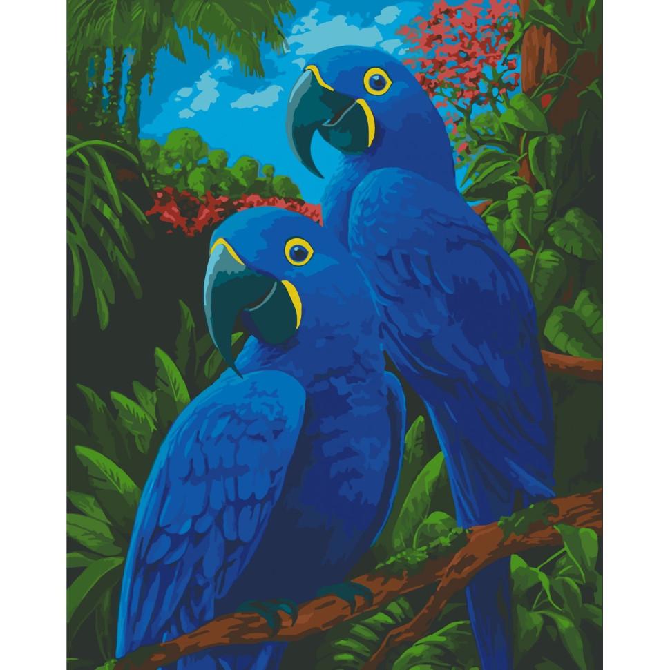 Картина по номерам ART CRAFT 11518-AC Гиацинтовые ары 30х40 см (2990380612)